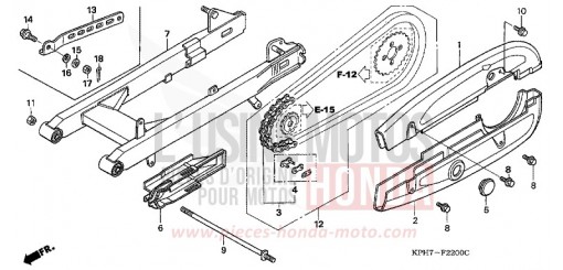 SWINGARM/CHAIN CASE (1) ANF1255 de 2005